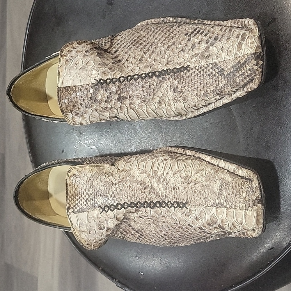 Snake skin shoes